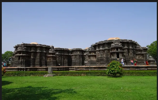 Meenakshi Temple exterior showing colorful gopuram towers